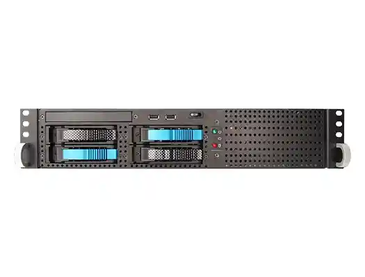 奥行きが短い 2u の 4 ベイ、工具不要のコンパクトなサーバー シャーシ